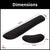 Wrist Rest Pad for Keyboard & Mouse | Easy Typing & Pain Relief Memory Foam Pad | Non-Slip Arm Wrist Rest Support | Durable, Comfortable & Lightweight Palm Rest Mouse Pad (Black)