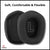 Headphone Cushion Compatible with Logítech G733, G335 Headphones | Replacement Ear Cushion Foam Cover Ear Pads Soft Cushion Headphone Headband | Mesh Fabric & Soft Foam Earpads & Velour Fabric Headband