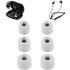 Compatible with Noise Shots Tips Eartips Earpads Earplugs (Grey Memory Foam)(Small + Medium + Large, Grey) 3 Pairs (6PCS)