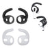 Earbuds Cover + Ear Tips Compatible with AirPods Pro [Does Not Fit in Case] | Anti-Slip Soft Silicone Eartips Caps 2 Pairs (with Hook, Black + Transparent)