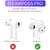 Earbuds Cover + Ear Tips Compatible with AirPods Pro [Does Not Fit in Case] | Anti-Slip Soft Silicone Eartips Caps 2 Pairs (with Hook, Black + Transparent) Crysendo