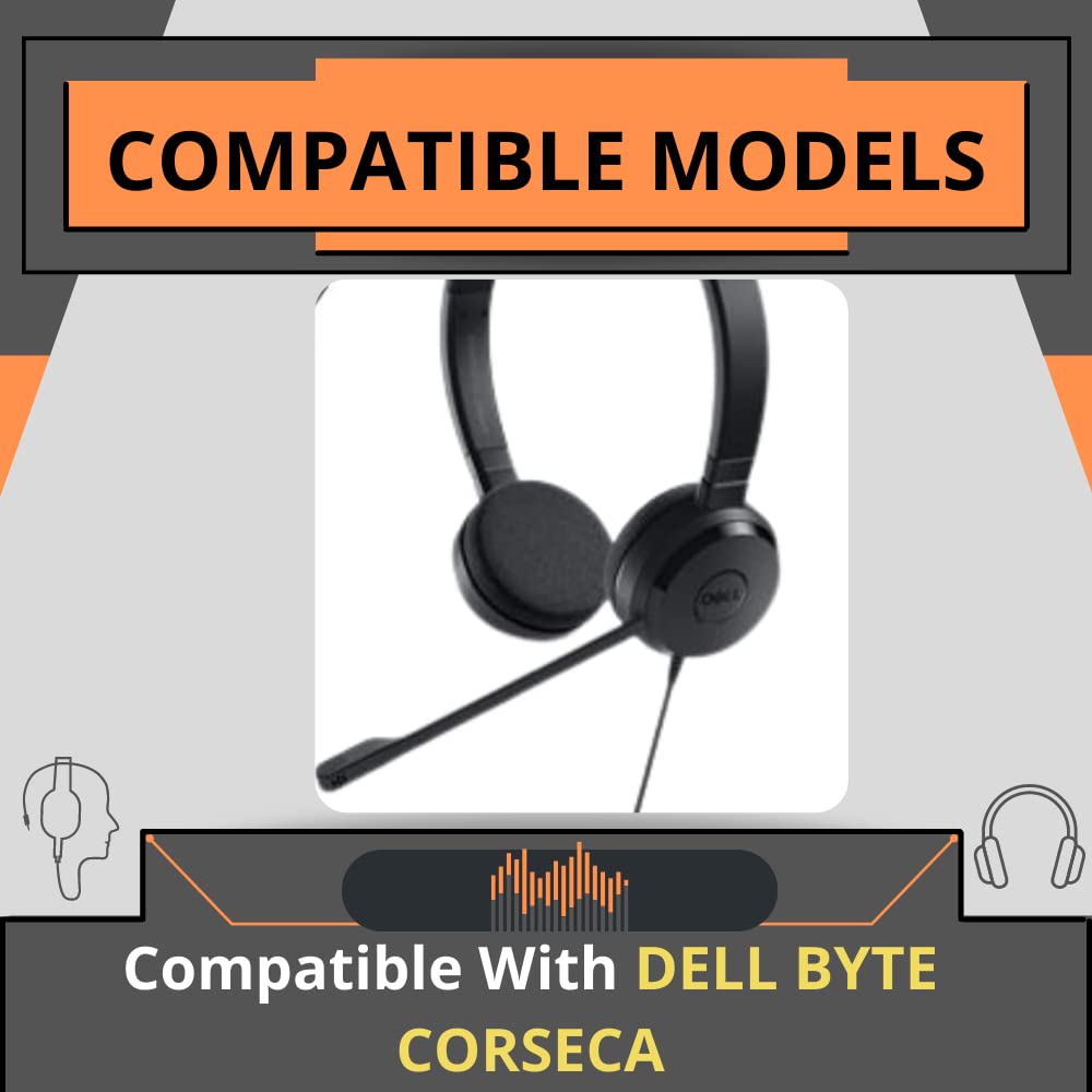 Headphone Cushion Compatible with Dell Byte Corseca 55mm 5.5cm