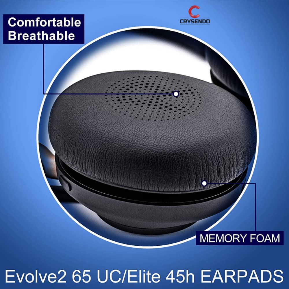 Headphone Cushion Compatible with Jabra Elite 45h/ Evolve2 65 MS