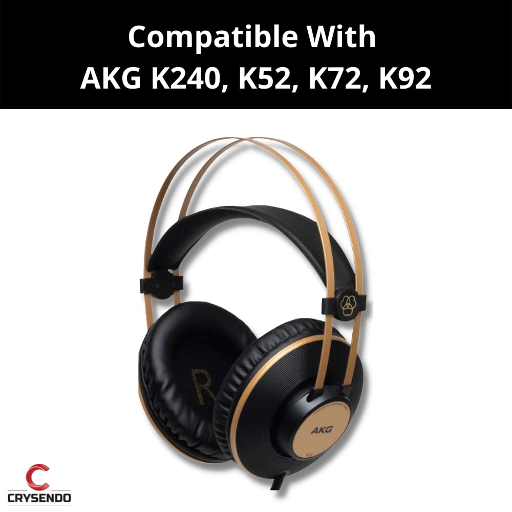 Almohadillas de repuesto para audífonos de espuma compatibles con  auriculares AKG K52 K72 K92 K240