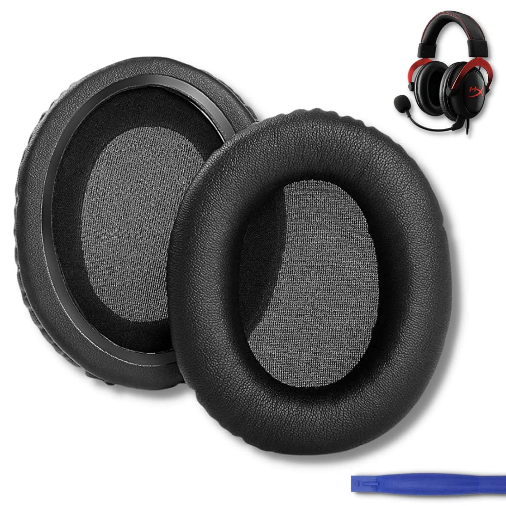  Premium Ear Pads and Headband Compatible with Kingston HyperX  Cloud Flight S and Cloud Flight Headphones (Black). Protein Leather, Soft  High-Density Foam