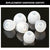 Soft Silicone Rubber Earbuds Tips Eartips Earpads Earplugs Boat Bassheads 100, 102, 152, 225, 242 (Medium Size) (10 Pcs Pack,White) (White) Crysendo