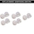 Soft Silicone Rubber Earbuds Tips Eartips Earpads Earplugs Boat Bassheads 100, 102, 152, 225, 242 (Medium Size) (10 Pcs Pack,White) (White) Crysendo