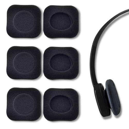 Square Headphone Sponge for Logitech H130 H150 H151 H250 Headphones 48mm 4.8cm 5mm Thick Replacement Foam Sponge Ear Pads Soft Ear Muffs