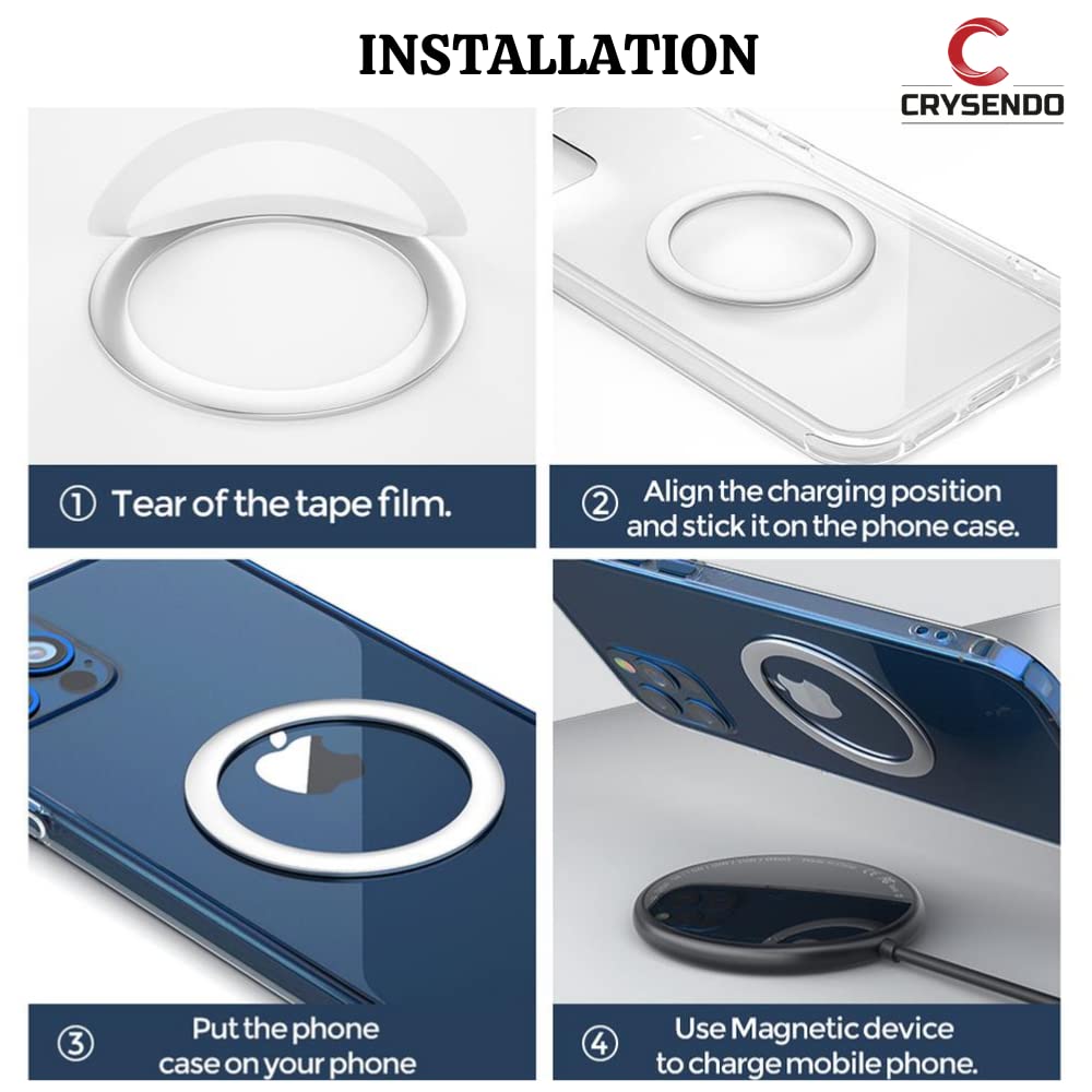 Universal Mag-Safe Ring | Mag-Safe Conversion Kit | Compatible with iPhone  13 Series, iPhone 12 Series, Samsung S21/ S21+, Samsung S10/ S10+/ S10E